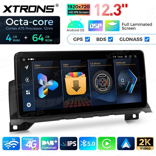 12.3" Android 14 Octa Core Car Stereo GPS Nav For BMW 7 Series F01 F02 CIC 09-12 - Picture 4 of 17