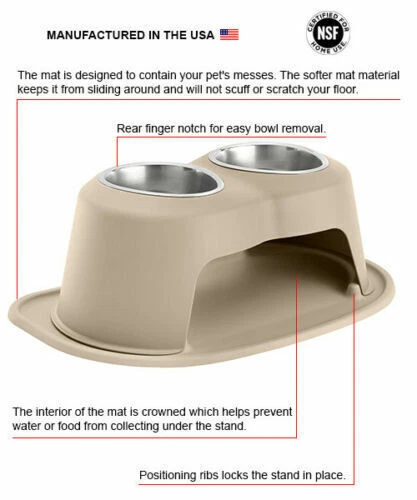 WeatherTech Pet Feeding System 10 Double Height Dog Bowls