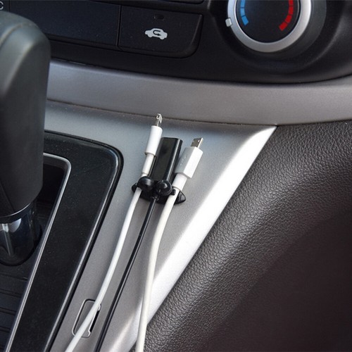 8pcs Selbstklebende Kabelklammern Dashboard-Kabel-Organizer Mehrzweck (schwarz) - Photo 11/11