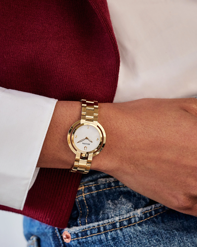 *BRAND NEW* Bulova Rubaiyat Mother-of-Pearl Dial Gold-tone Women's Watch 97L181 - Picture 4 of 4