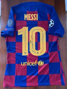 messi match worn shirt