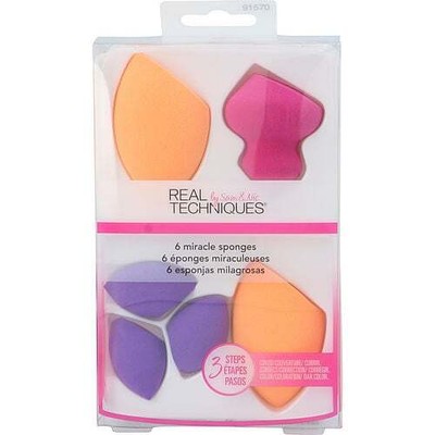 Real Techniques by Real Techniques Miracle Sponges --6 pcs For WOMEN
