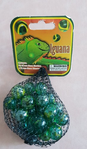 Late 1990s Vacor Iguana Netbag 21 Vintage toy marbles Sharp Shooter Mexico - Picture 10 of 12