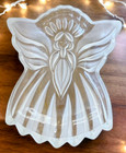 Gorham HOLIDAY TRADITIONS Angel Candy Dish 8.5" Clear Frosted Glass Trinket Gift