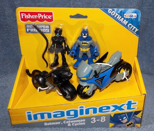 JUEGO DE JUGUETE IMAGINEXT DC SUPER FRIENDS GOTHAM CITY BATMAN, GATWOMAN & CYCLES R EE. UU. - Imagen 9 de 9