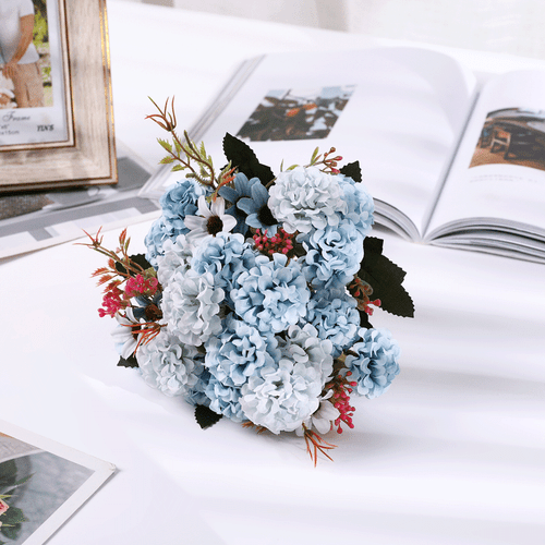 15 Head Silk Rose Artificial Fake Flowers Bunch Bouquet Wedding Home Party Decor - Picture 18 of 54