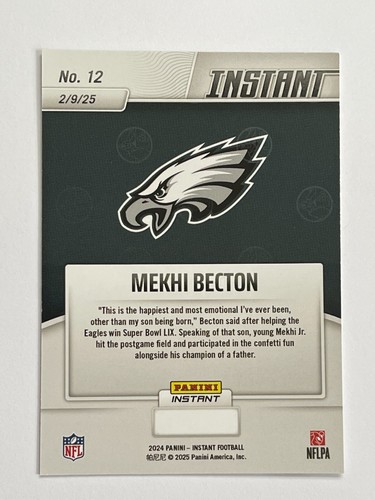 2024 Panini Instant Eagles Super Bowl LIX Champions Box Set *Pick Your Card* - Picture 25 of 73