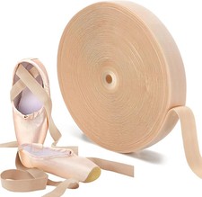 32.8 Yard Ballet Elastic Pointe Shoe Satin Roll Stretch Ribbon Minimalist Ballet