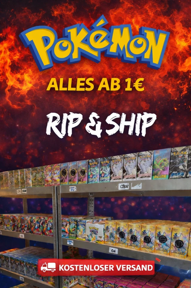 Pokémon RIP & SHIP - alles ab 1 Euro, kostenloser Versand