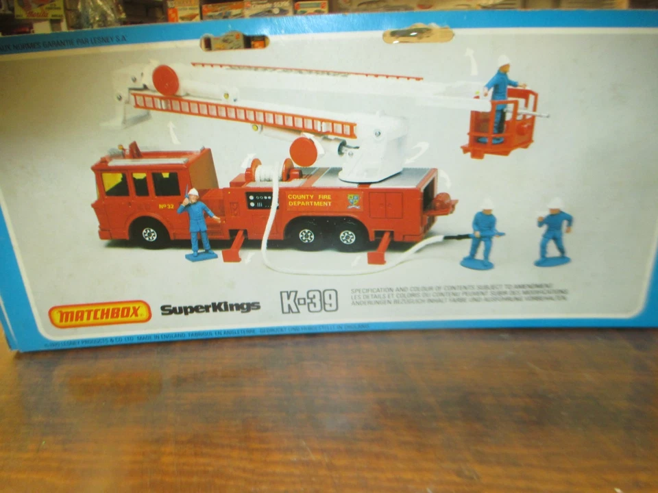 Matchbox K-39 Super Kings 'SNORKEL FIRE ENGINE' MIB - Image 4 of 4