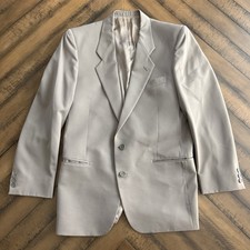 Vtgs MANI by Giorgio Armani Sport Coat 40R Beige Wool Blazer Made in Italy