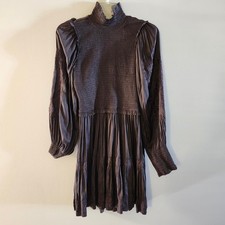 ULLA JOHNSON Angelica Smocked Long Sleeve Mini Dress