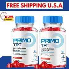 Primo TRT Men's Gummies Advanced Pro Formula Chewable Supplement 60 Gummies-2pc