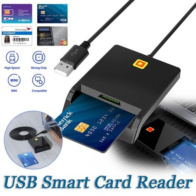 USB ID-Kartenleser Chipkarte Betriebssystem Smartcard Lesegerät für Geldkarten