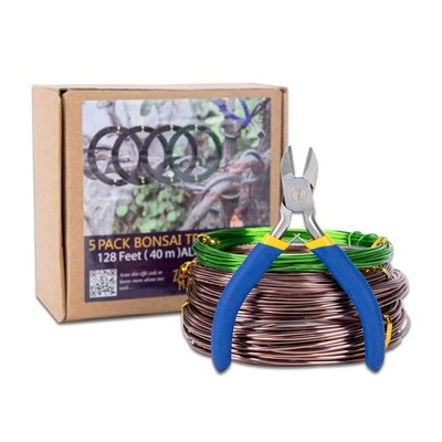 ZELARMAN Bonsai Training Wire Set of 4, Total 128 Feet (32 Feet Each Size)