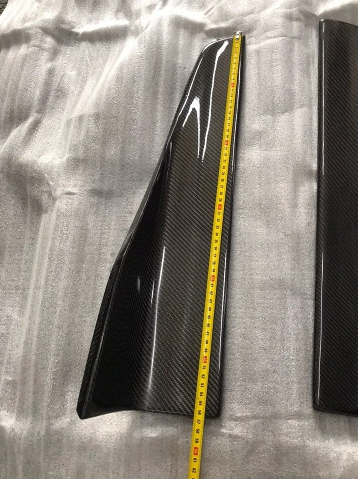 Alerón universal de fibra de carbono para faldones laterales de coche para Mercedes Benz Foto 3 de 4