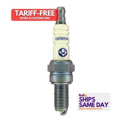 Brisk Spark Plugs AR10S, One Fits Plug Silver Racing Performance Racing Parts