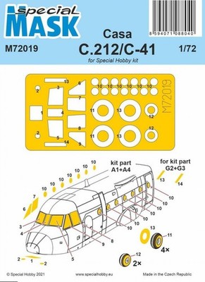 MW22 SPECIAL HOBBY M72019 CASA C.212/C-41 MASK MASK 1/72