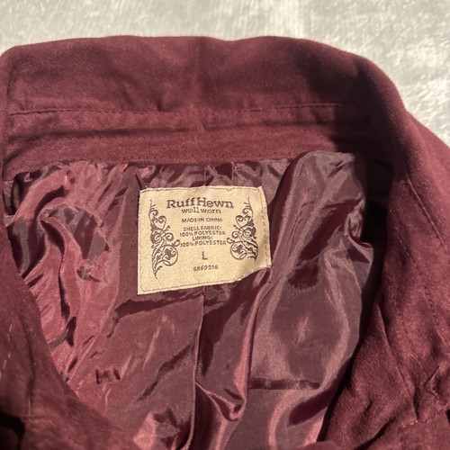 Ruff Hewn Jacket Women large burgundy - Picture 4 of 5