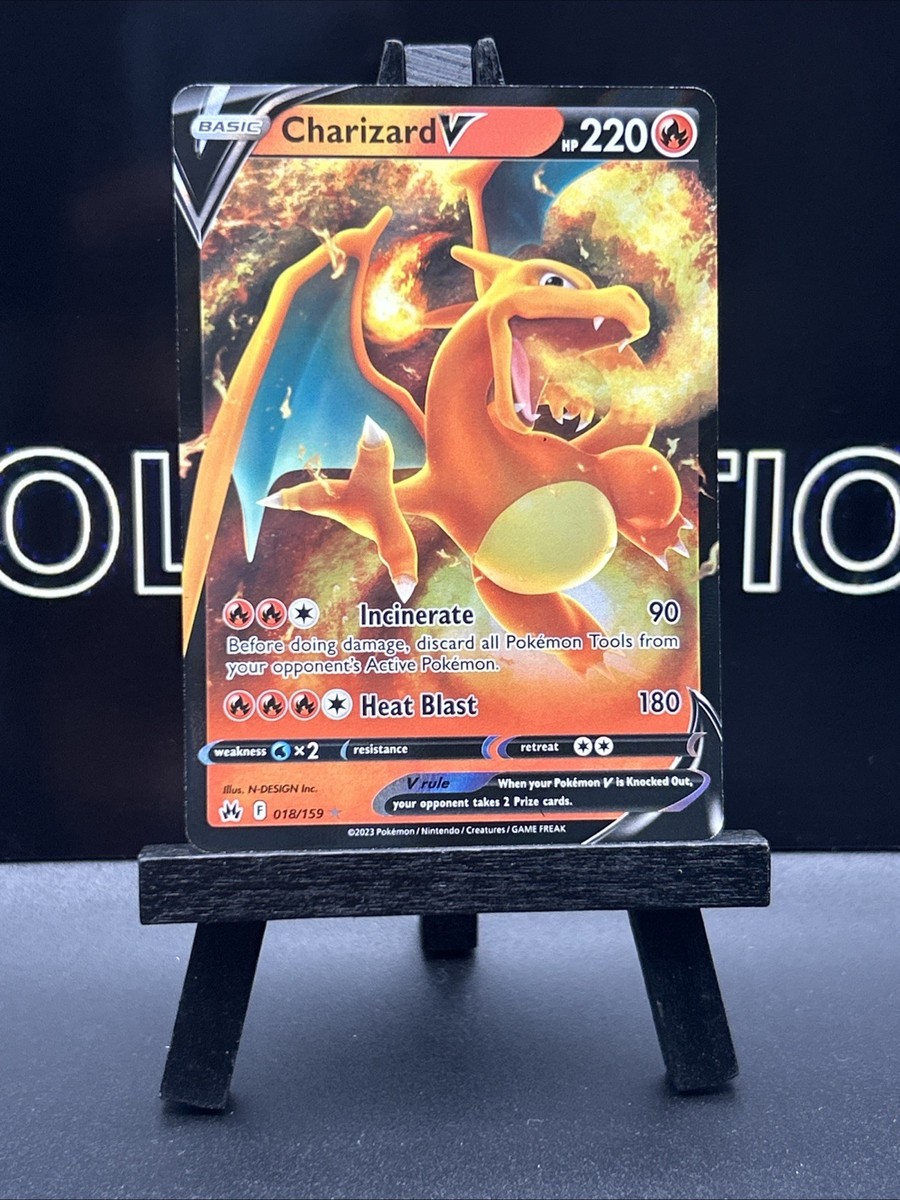 Charizard v 018/159 Crown Zenith Holo Ultra Rare Pokémon Card | eBay