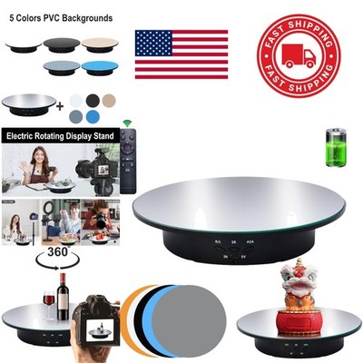 Electric Rotating Display Stand 7.87 Inch with Remote Control and Backgrounds
