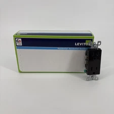 10 New LEVITON BROWN DUPLEX 125V 15A Receptacles Free US Shipping