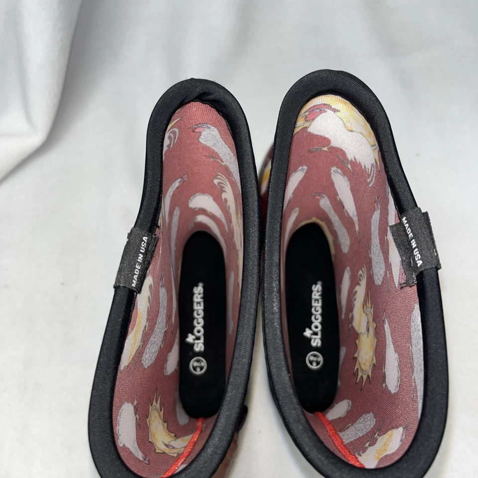Botas femininas impermeáveis vermelhas frango Sloggers tamanho 9 - Imagem 4 de 4