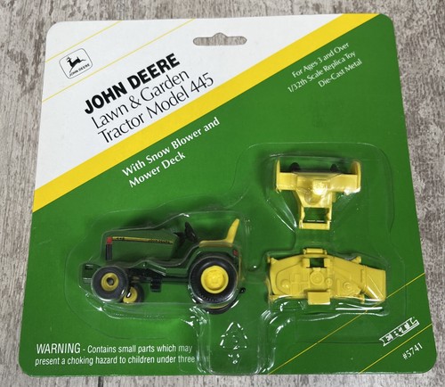 1/32 Ertl John Deere Lawn & Garden Tractor Model 445 Snow Blower Mower Deck