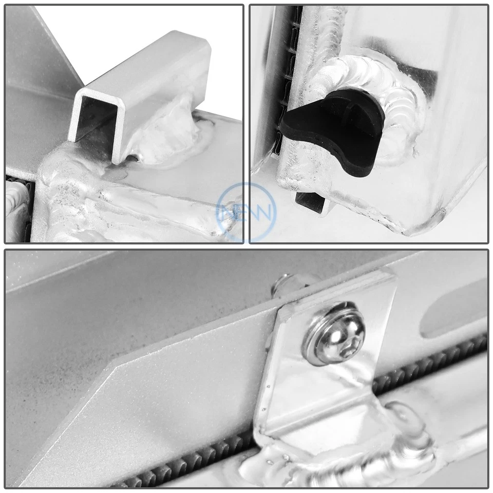 适用于 79 - 93 福特野马温莎 3 行赛车散热器 + 12V 风扇罩替换件 — 第 4/4 张图片