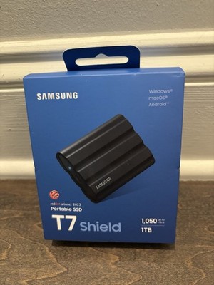 Samsung T7 Shield 1TB External SSD - Black ( MU-PE1T0S/AM) NEW SEALED