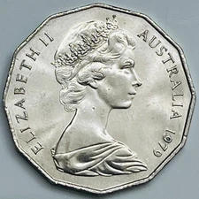 1979 Australia 50 Cents KM# 68 Uncirculated Condition