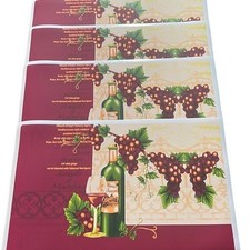 4~Red Wine Grape Placemats 12” x 18”
