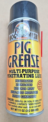 Hog Wash Pig Grease Multi-Purpose Penetrating Lube 11oz Spray HW0800 Rust Preven