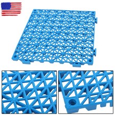 55 PCS Interlocking Drainage Mats 12x12in PVC Non Slip Floor Tiles Garage Patio