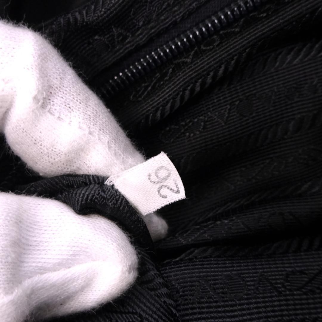 PRADA Backpack Triangle Logo Black Nylon Leather Silver B2811F Backpack Daypac thumbnail 9