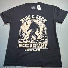 Bigfoot Sasquatch Hide And Seek World Champ T Shirt Size Large