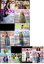 Burda style Modemagazin  Schnittmuster  Nähen 13 Hefte, 10x2016,3x2014