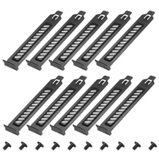 PCI Slot Cover Dust Filter, 10 Pcs Blanking Plate Expansion Blank Plate Black