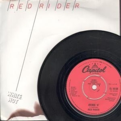 Red Rider White Hot 7'' vinyl UK Capitol 1980 Demo b/w avenue a pic sleeve