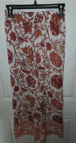 Womens Nicole Miller 2 Piece Outfit Pants & Crop Top XS / S Floral Tropical - Picture 11 of 13