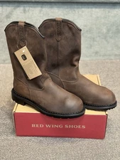 Red Wing #4436 Pecos Men’s Leather Work Waterproof Safety Toe Size 14D-Seconds
