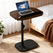 C-Shaped Adjustable Sofa Side End Table Coffee Laptop Table Living Room Bedroom