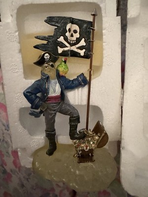 Department 56 CAPTAIN BLACK BART'S GHOST Snow Village Halloween Pirate 55149 Box