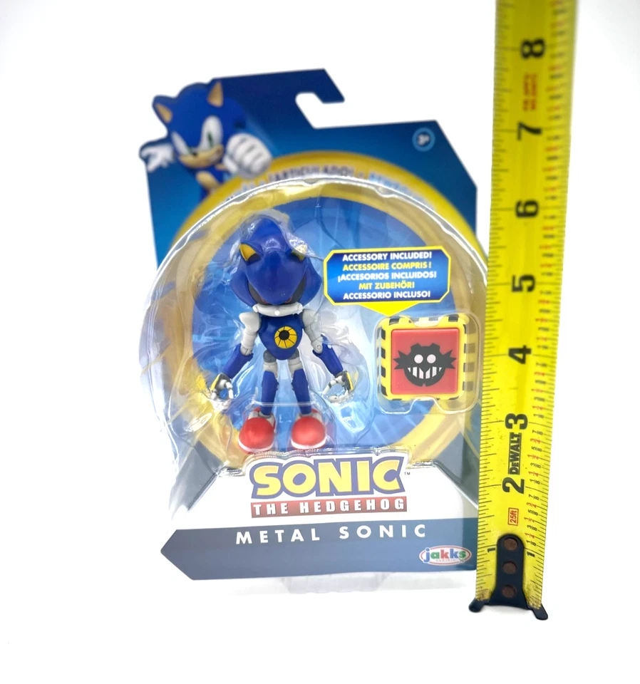 Figura de acción Sonic the Hedgehog Metal Sonic con Trap Spring 4" Jakks Pacific Foto 3 de 4