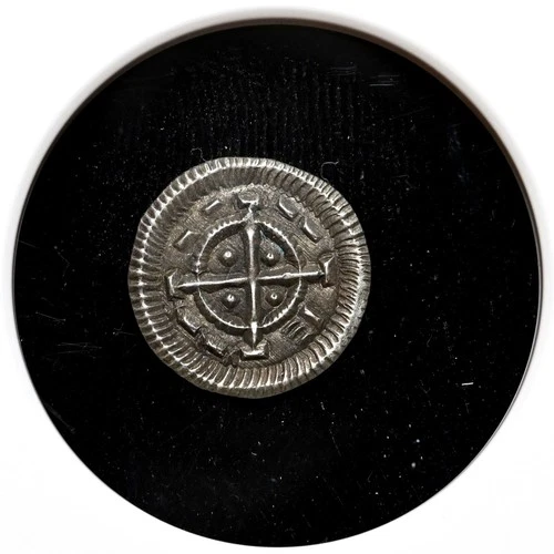 MEDIEVAL HUNGARY. Bela II, 1131-1141. Silver Denar, Cross, NGC MS62