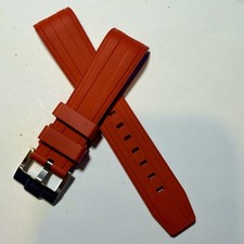 21mm RED FKM caoutchouc rubber Strap 41mm Rolex Datejuat read Details Below
