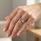 1.02Ct Regal Pink Spinel 925 Sterling Silver Handmade Jewelry Gemstone Rings