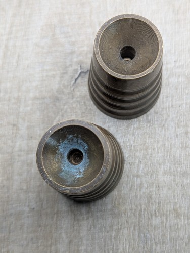 Brass Quill, Pen, Candle Holder Or Paperweight X2 - Picture 3 of 8