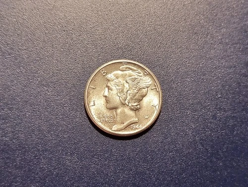 Gem BU 1944-D Mercury Dime
