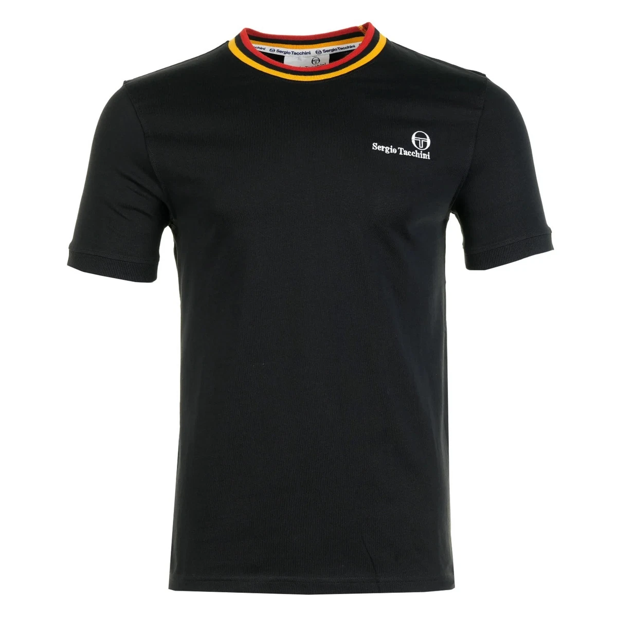 Sergio Tacchini Maglietta Uomo Stadium – Rossa, Girocollo, 100% Cotone, Stile Classico - 3